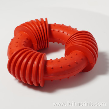 accessories Natural Rubber Circle Woven Ring Pet Toys